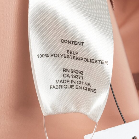 Tibi Toffee Italian Sporty Nylon Cocoon-Back Buttoned Shirt - Picture 9 of 10